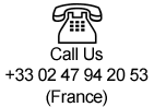 France call +33 (0)2 47 94 20 53